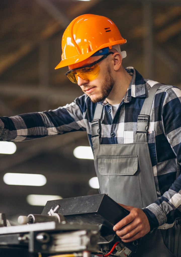 Male worker at a factory